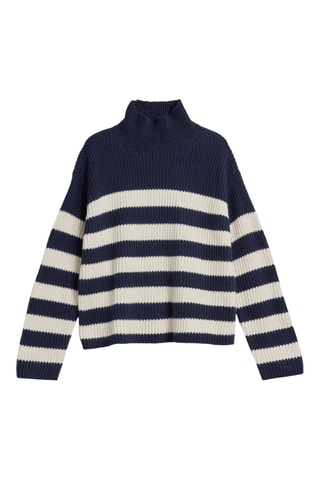 Lamswollen Trui - Marineblauw