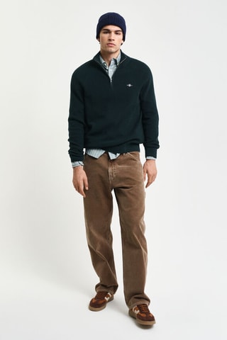 Merinoswollen Trui - Marineblauw