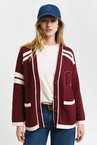 Biologisch Katoenen en Wollen Vest - Rood