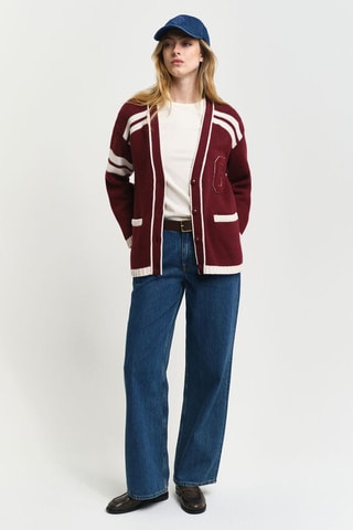 Biologisch Katoenen en Wollen Vest - Rood