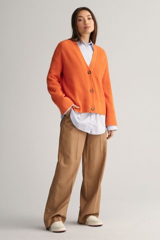 Wollen Vest Relaxed Fit - Oranje