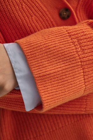 Wollen Vest Relaxed Fit - Oranje