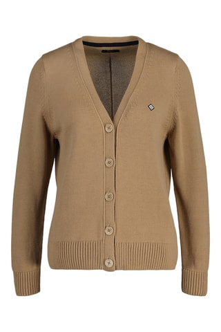 Biologisch Katoenen Vest - Donkerbeige