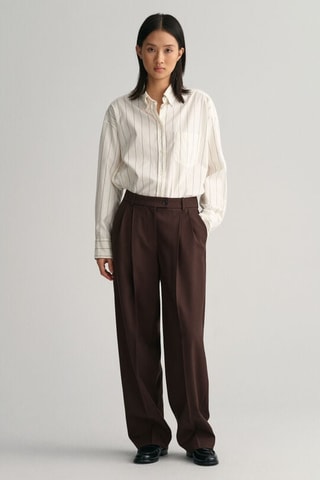 Wollen Broek Relaxed Fit - Bruin