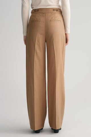 Wollen Broek Hoge Taille - Beige