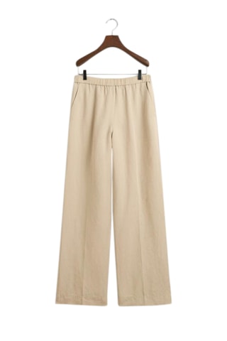 Linnen Broek Relaxed Fit - Beige