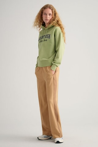 Wollen Broek Wide Legs - Beige