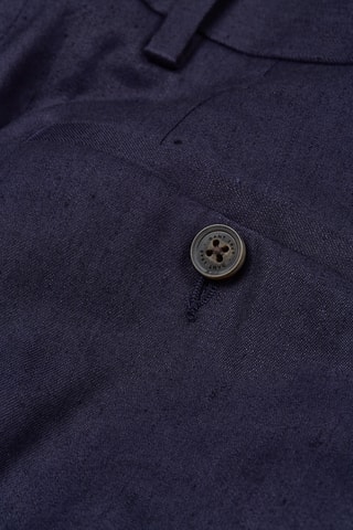 Linnen Broek Slim Fit - Marineblauw