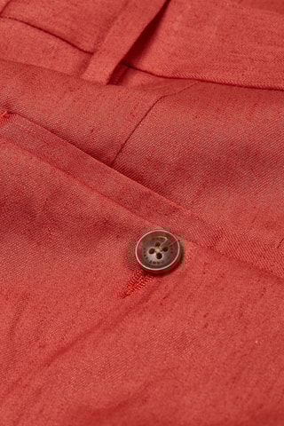 Linnen Broek Slim Fit - Roestbruin