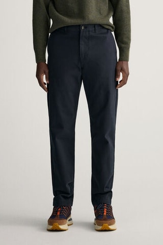 Chino regular fit - Marineblauw