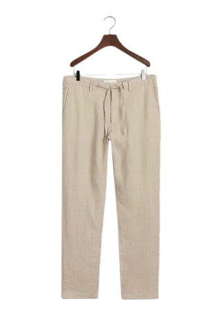 Linnen Broek Relaxed Fit - Beige