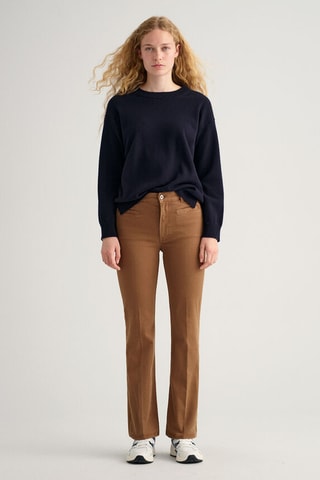 Jeans Flare Cut - Bruin