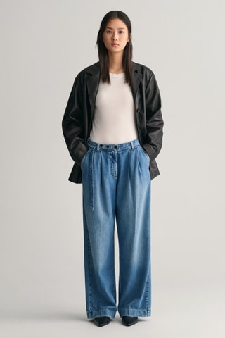 Jeans wide legs - Blauw