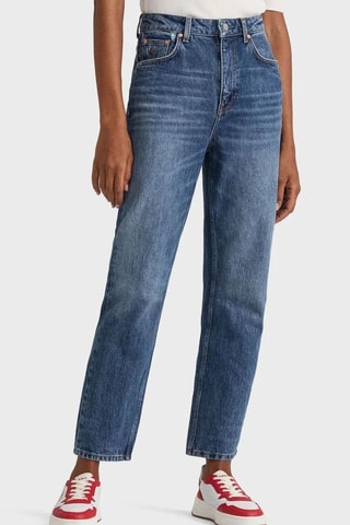 Biologisch Katoenen Rechte Jeans Blauw