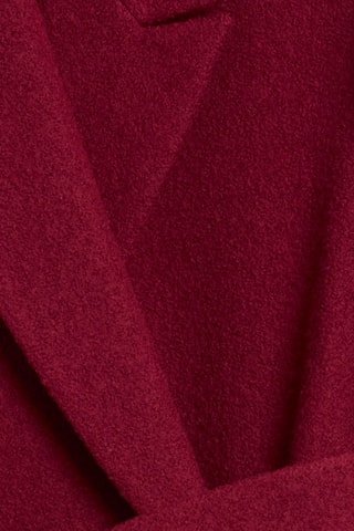 Manteau regular en laine - Rouge bordeaux