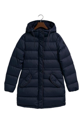 Doudoune slim à capuche - Bleu marine