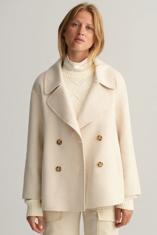 Wollen Jas Regular - Crèmekleurig