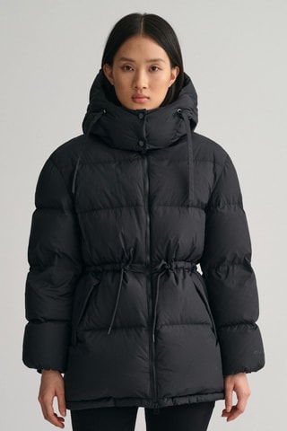 Doudoune relaxed à capuche - Noir