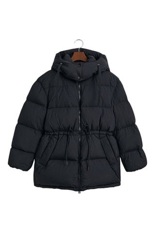 Doudoune relaxed à capuche - Noir