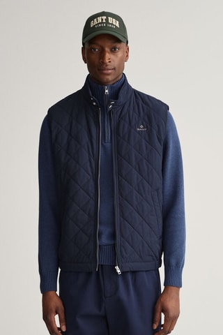 Doudoune regular sans manches - Bleu marine