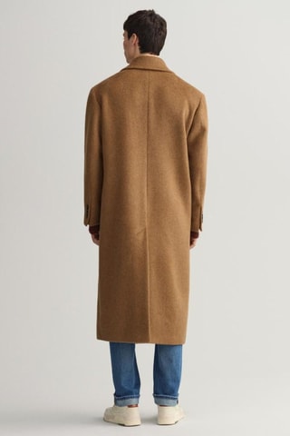 Wollen Oversized Jas - Lichtbruin