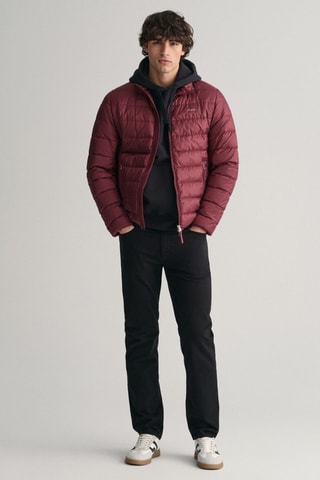 Gewatteerde Jas regular - Bordeauxrood