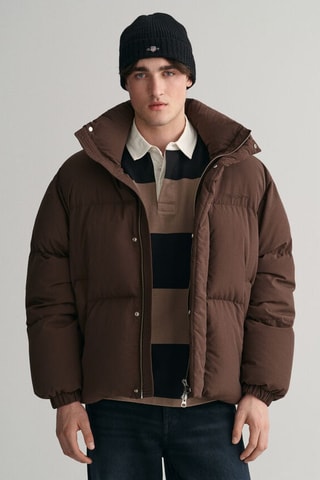 Oversized Gewatteerde Jas - Bruin