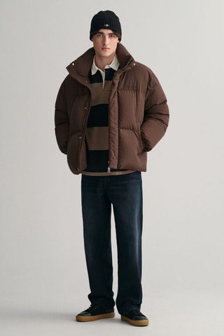 Oversized Gewatteerde Jas - Bruin