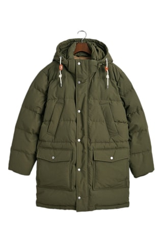 Gewatteerde Jas Regular Fit met Capuchon - Kakigroen