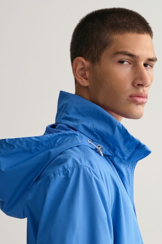 Windjack Regular met Capuchon - Blauw