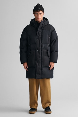 Gewatteerde Jas met Capuchon - Zwart