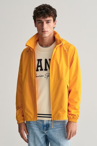 Windjack Regular met Capuchon - Mosterdgeel