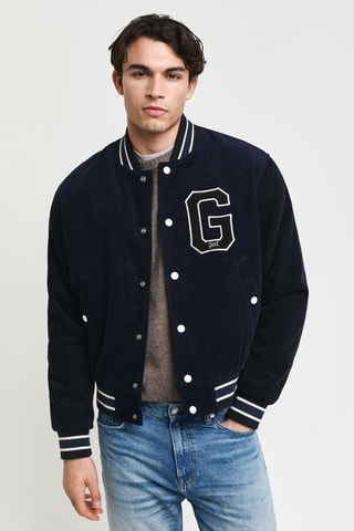 Baseball Jasje Regular Fit - Marineblauw