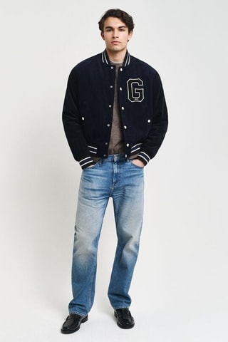 Baseball Jasje Regular Fit - Marineblauw