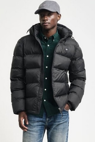 Gewatteerde Jas Regular Fit met Capuchon - Zwart