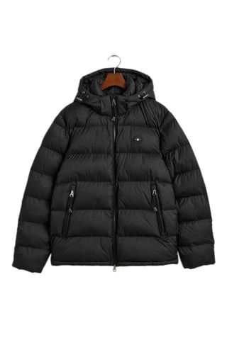 Gewatteerde Jas Regular Fit met Capuchon - Zwart