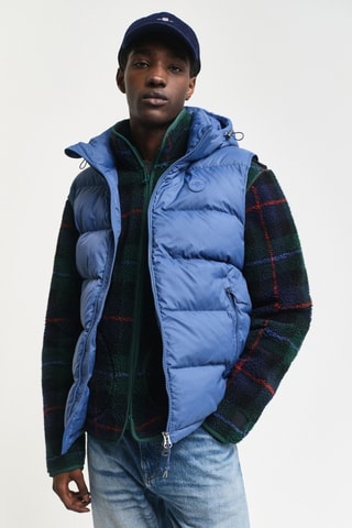 Bodywarmer met Capuchon Regular Fit - Blauw