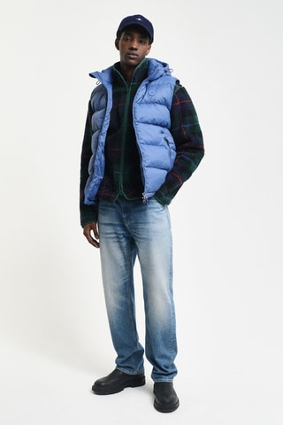 Bodywarmer met Capuchon Regular Fit - Blauw