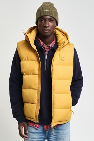 Bodywarmer met Capuchon Regular Fit - Geel