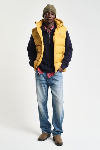 Bodywarmer met Capuchon Regular Fit - Geel