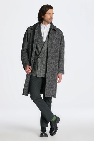 Wollen Jas Relaxed Fit - Grijs