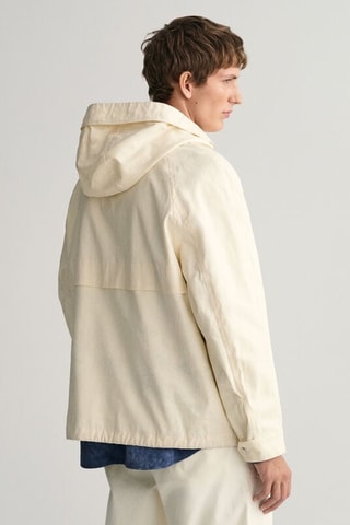 Windjack Regular met Capuchon - Crèmekleurig