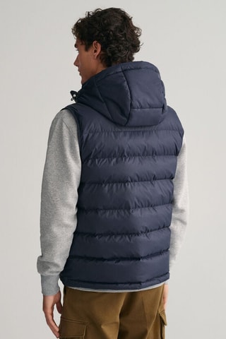Bodywarmer met Capuchon Regular Fit - Marineblauw