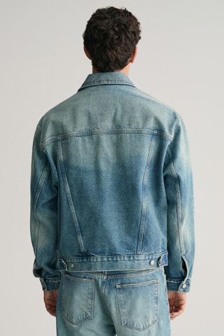 Jasje relaxed fit - Verwassen Blauw