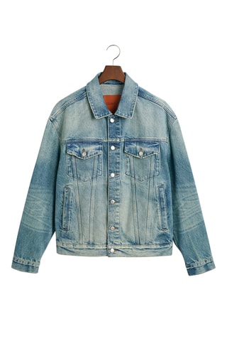 Jasje relaxed fit - Verwassen Blauw