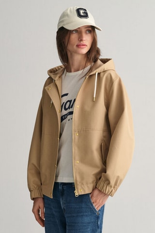 Oversized Jasje met Capuchon - Beige