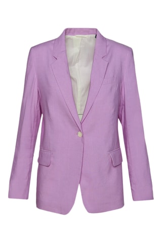 Regular Linnen Jasje - Paars