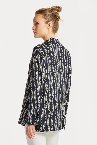 Blouse relaxed - Marineblauw