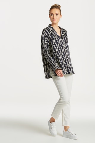 Blouse relaxed - Marineblauw