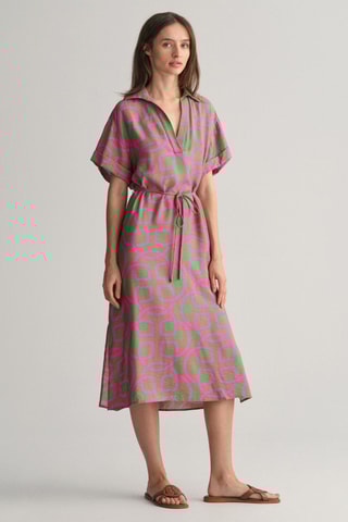 Robe midi relaxed - Vert